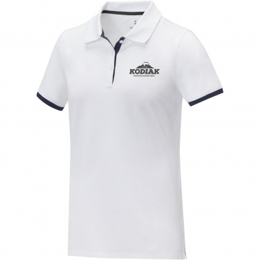 Logo trade advertising products picture of: Morgan short sleeve women's duotone polo