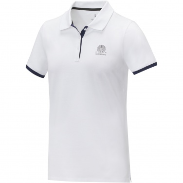 Logo trade corporate gift photo of: Morgan short sleeve women's duotone polo