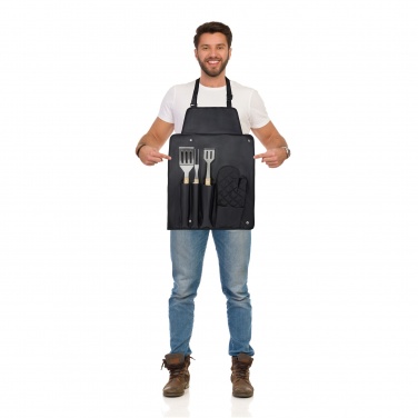 Logotrade promotional giveaways photo of: Gril 3-piece BBQ tools set and glove 