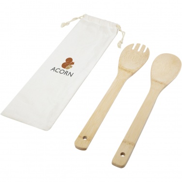 Logotrade promotional merchandise image of: Endiv bamboo salad spoon and fork