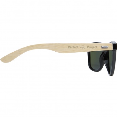 Logotrade promotional products photo of: Taiyō rPET/bamboo mirrored polarized sunglasses in gift box