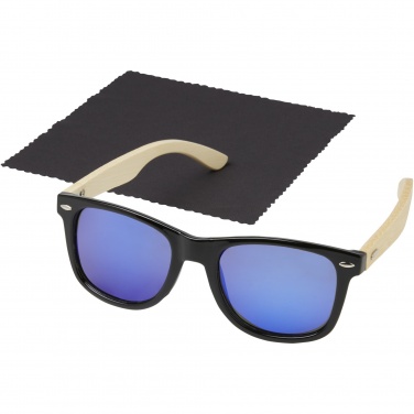 Logotrade corporate gift image of: Taiyō rPET/bamboo mirrored polarized sunglasses in gift box