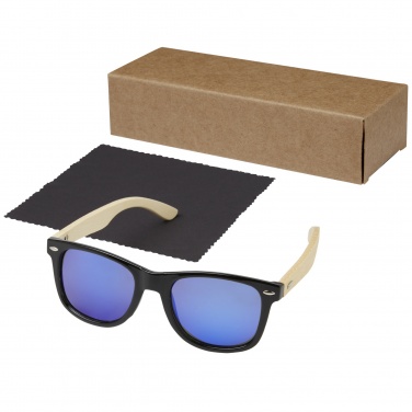 Logotrade promotional gifts photo of: Taiyō rPET/bamboo mirrored polarized sunglasses in gift box