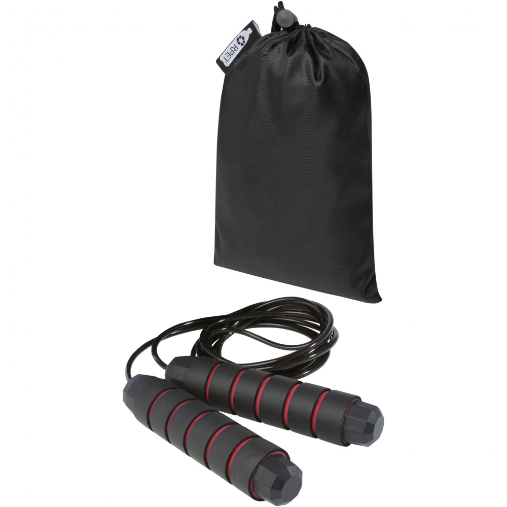 Logotrade promotional item image of: Austin soft skipping rope in recycled PET pouch