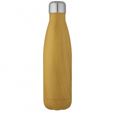 Logotrade promotional product picture of: Cove 500 ml vacuum insulated stainless steel bottle with wood print
