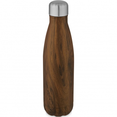 Logotrade corporate gift image of: Cove 500 ml vacuum insulated stainless steel bottle with wood print