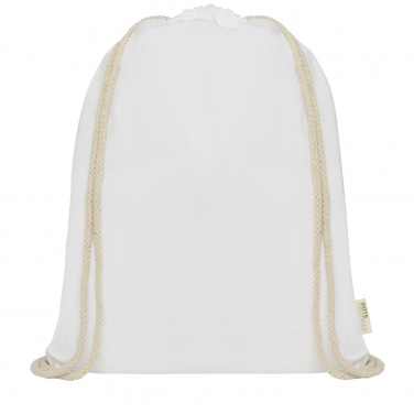 Logotrade promotional items photo of: Orissa 140 g/m² organic cotton drawstring bag 5L