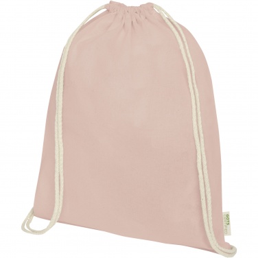 Logotrade corporate gift picture of: Orissa 140 g/m² organic cotton drawstring bag 5L