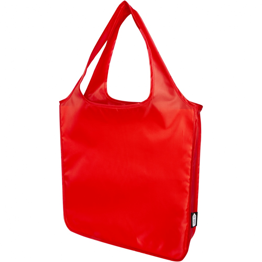 Logo trade promotional giveaway photo of: Ash RPET large foldable tote bag 14L