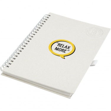 Logo trade advertising product photo of: Dairy Dream A5 size reference recycled milk cartons spiral notebook