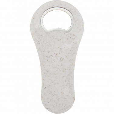 Logo trade corporate gifts image of: Schyn wheat straw bottle opener