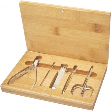 Logo trade promotional gifts picture of: Ladia 5-piece bamboo manicure set