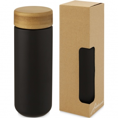 Logo trade promotional items image of: Lumi 300 ml ceramic tumbler with bamboo lid