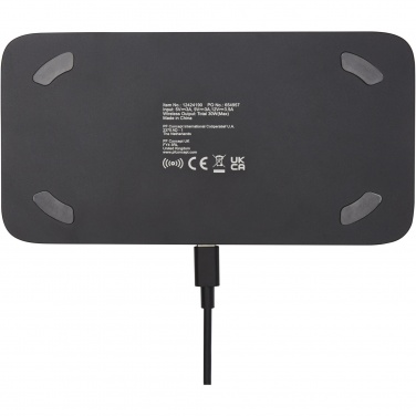 Logotrade promotional item picture of: Hybrid 15W premium dual wireless charging pad