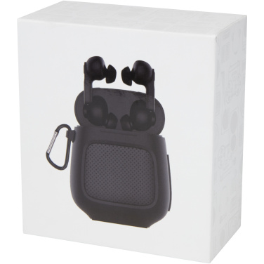 Logotrade promotional giveaway image of: Remix auto pair True Wireless earbuds and speaker