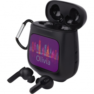 Logotrade business gift image of: Remix auto pair True Wireless earbuds and speaker
