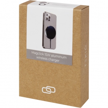 Logo trade promotional merchandise picture of: Magclick 15W aluminium wireless charger