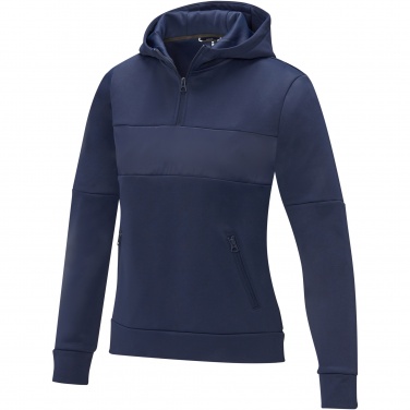 Logo trade advertising products picture of: Sayan women's half zip anorak hooded sweater