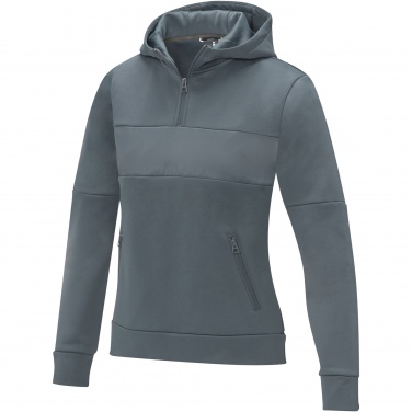 Logo trade promotional items picture of: Sayan women's half zip anorak hooded sweater