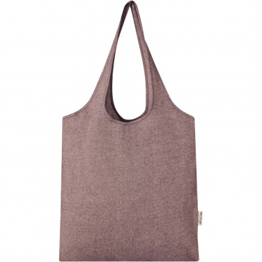 Logo trade promotional item photo of: Pheebs 150 g/m² recycled cotton trendy tote bag 7L