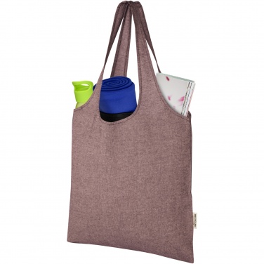 Logo trade promotional merchandise image of: Pheebs 150 g/m² recycled cotton trendy tote bag 7L