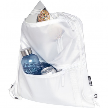 Logo trade advertising products image of: Adventure recycled insulated drawstring bag 9L