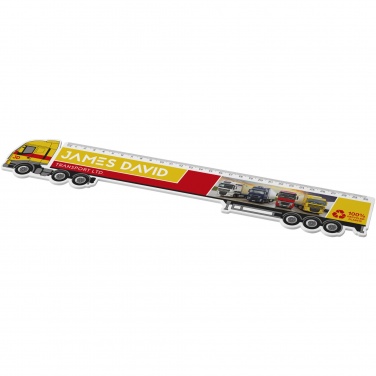 Logo trade promotional items picture of: Tait 30cm lorry-shaped recycled plastic ruler
