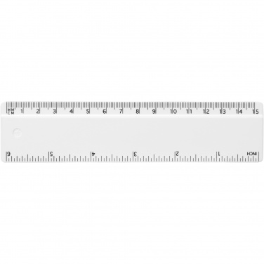 Logo trade promotional gifts image of: Refari 15 cm recycled plastic ruler