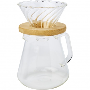 Logo trade corporate gifts image of: Geis 500 ml glass coffee maker