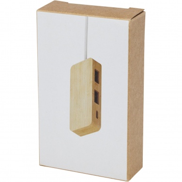 Logotrade promotional gift image of: Tapas bamboo USB hub