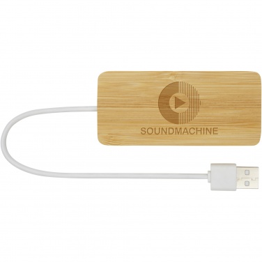 Logotrade corporate gifts photo of: Tapas bamboo USB hub
