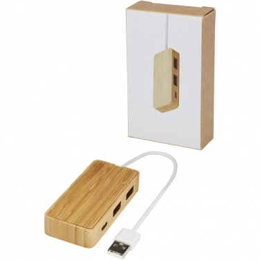 Logotrade advertising products photo of: Tapas bamboo USB hub