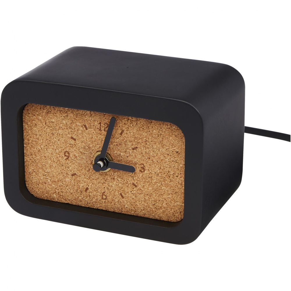 Logotrade promotional items photo of: Momento wireless limestone charging desk clock