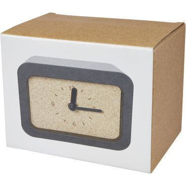 Logo trade promotional giveaways image of: Momento wireless limestone charging desk clock