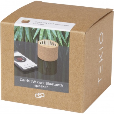 Logo trade advertising product photo of: Cerris 5W cork Bluetooth® speaker