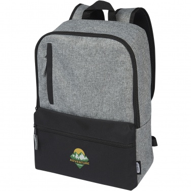 Logo trade promotional giveaways image of: Reclaim 15" GRS recycled two-tone laptop backpack 14L