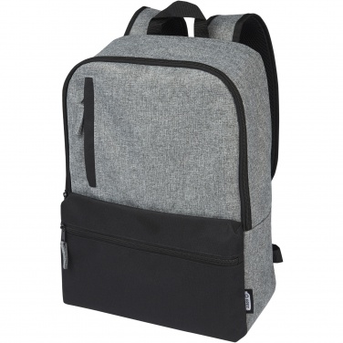 Logo trade business gifts image of: Reclaim 15" GRS recycled two-tone laptop backpack 14L