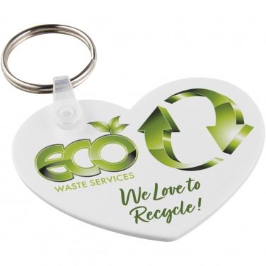 Logotrade promotional gifts photo of: Tait heart-shaped recycled keychain