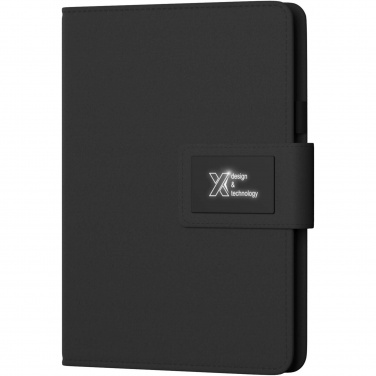 Logotrade advertising product picture of: SCX.design O16 A5 light-up notebook power bank
