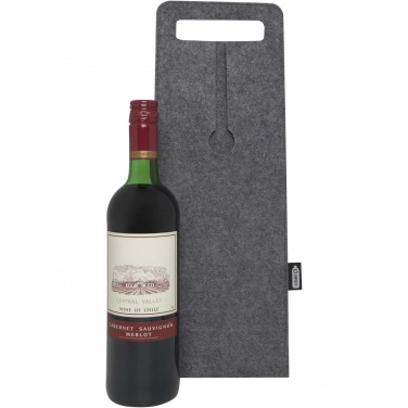 Logo trade corporate gifts picture of: Felta 75 cl GRS recycled felt wine bag