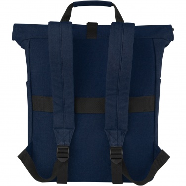 Logotrade promotional merchandise photo of: Joey 15” GRS recycled canvas rolltop laptop backpack 15L