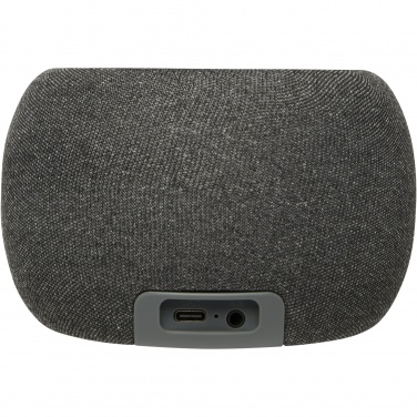 Logotrade promotional merchandise image of: Ecofiber bamboo/RPET Bluetooth® speaker and wireless charging pad