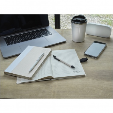 Logo trade promotional gifts image of: Dairy Dream A5 size reference recycled milk cartons notebook and ballpoint pen set