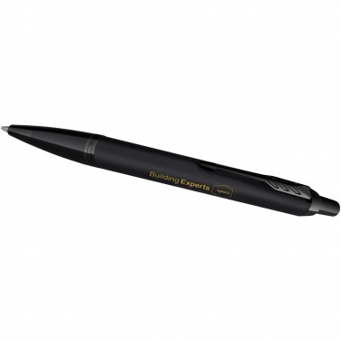Logotrade promotional product image of: Parker IM achromatic ballpoint and rollerball pen set with gift box