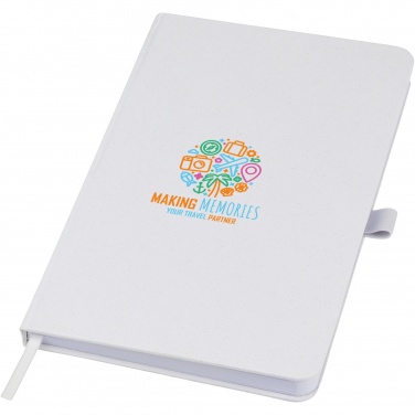 Logo trade advertising products picture of: Fabianna crush paper hard cover notebook