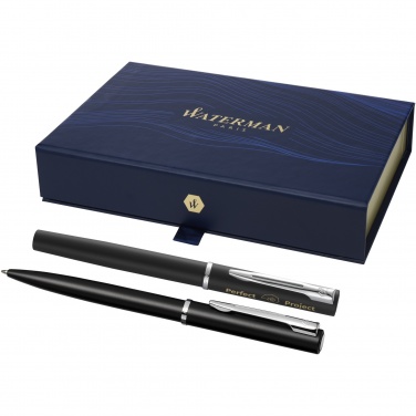 Logo trade advertising products picture of: Waterman Allure rollerball and ballpoint pen set 