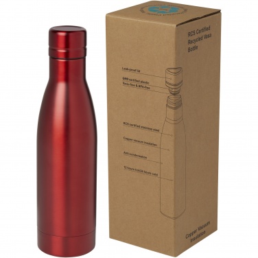 Logo trade promotional gifts image of: Vasa 500 ml RCS certified recycled stainless steel copper vacuum insulated bottle