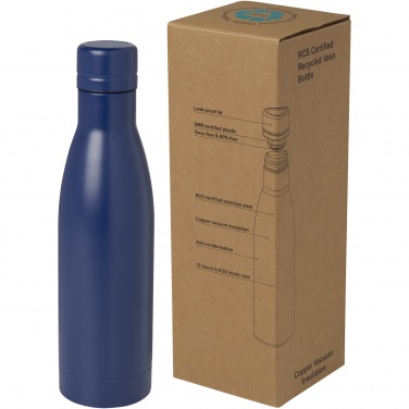 Logotrade corporate gift image of: Vasa 500 ml RCS certified recycled stainless steel copper vacuum insulated bottle