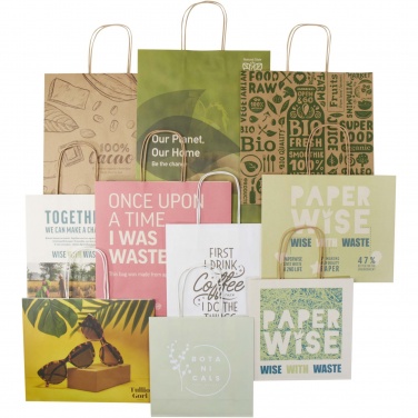 Logo trade corporate gifts image of: Agricultural waste and kraft paper bags sample box