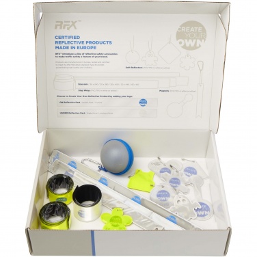 Logo trade promotional merchandise image of: Reflective products sample box